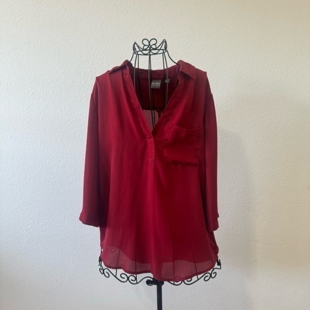 Red SoHo Blouse